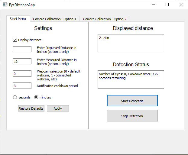 GitHub - WinstonQian7/ScreenDistanceMonitor: Python Computer Vision ...