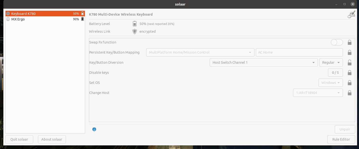 devices are not recognized until the Solaar udev rule is installed and