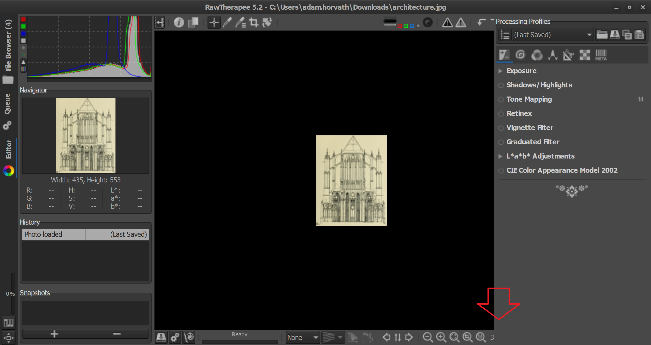 Sample screenshot