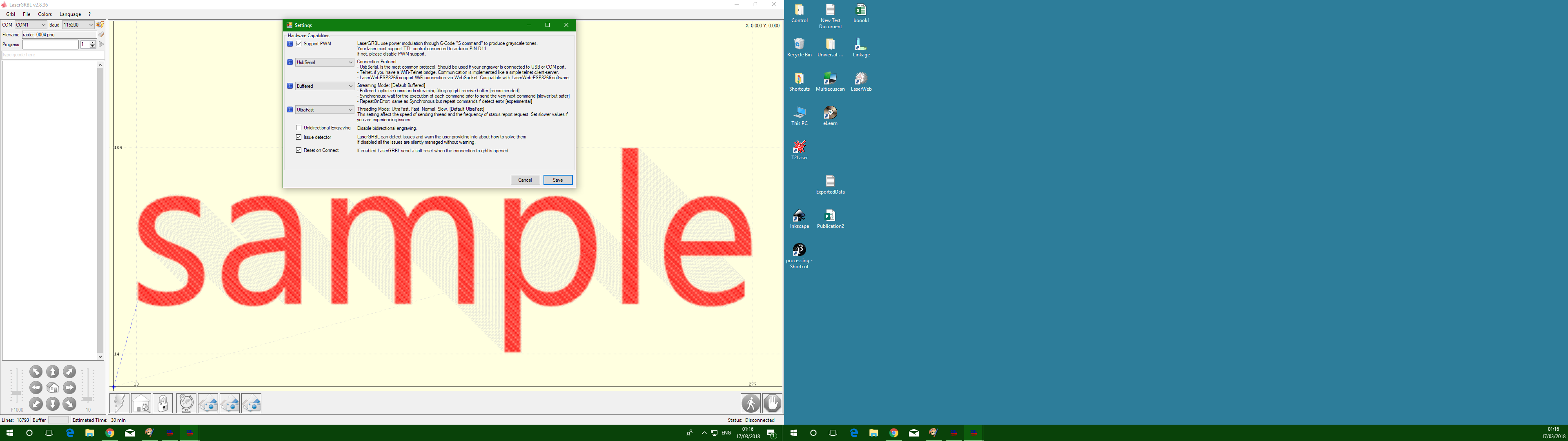 单向雕刻产生错误的结果 #295 单向雕刻产生错误的结果 #295