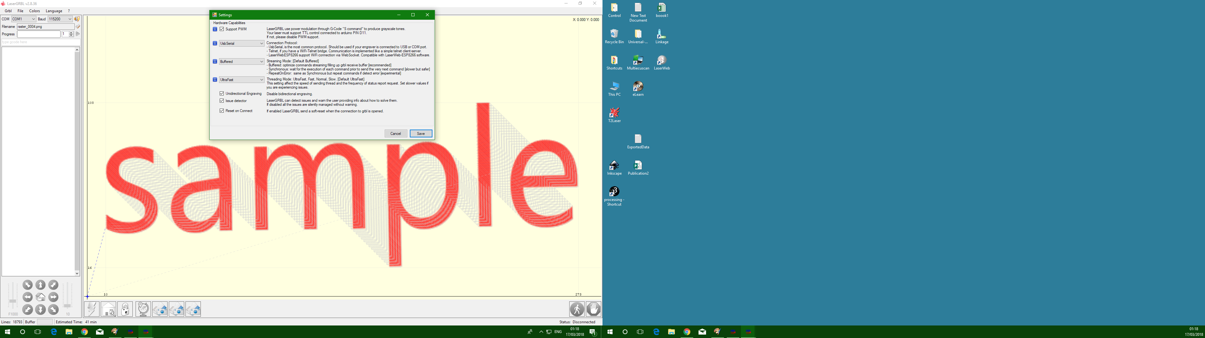 单向雕刻产生错误的结果 #295 单向雕刻产生错误的结果 #295
