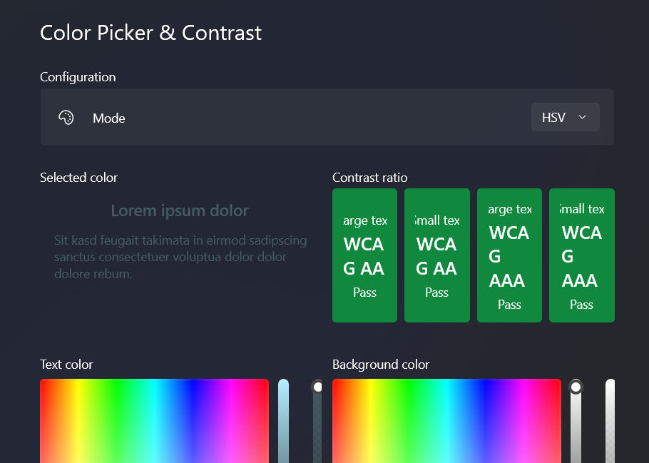 Color picker Contrast ratio not watching alpha channel · Issue 875 · veler/DevToys · GitHub