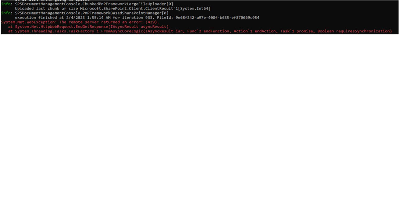 PnP-Throttling Error