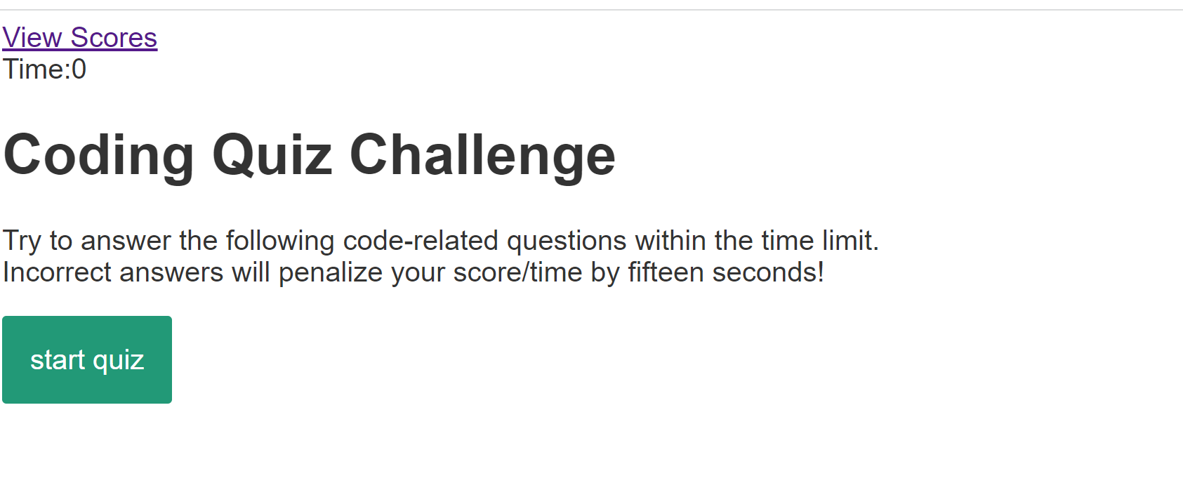 GitHub - Maryjezek/Code_Quiz