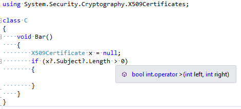 Better quickinfo for nullable operators · Issue #21494 · dotnet/roslyn ...