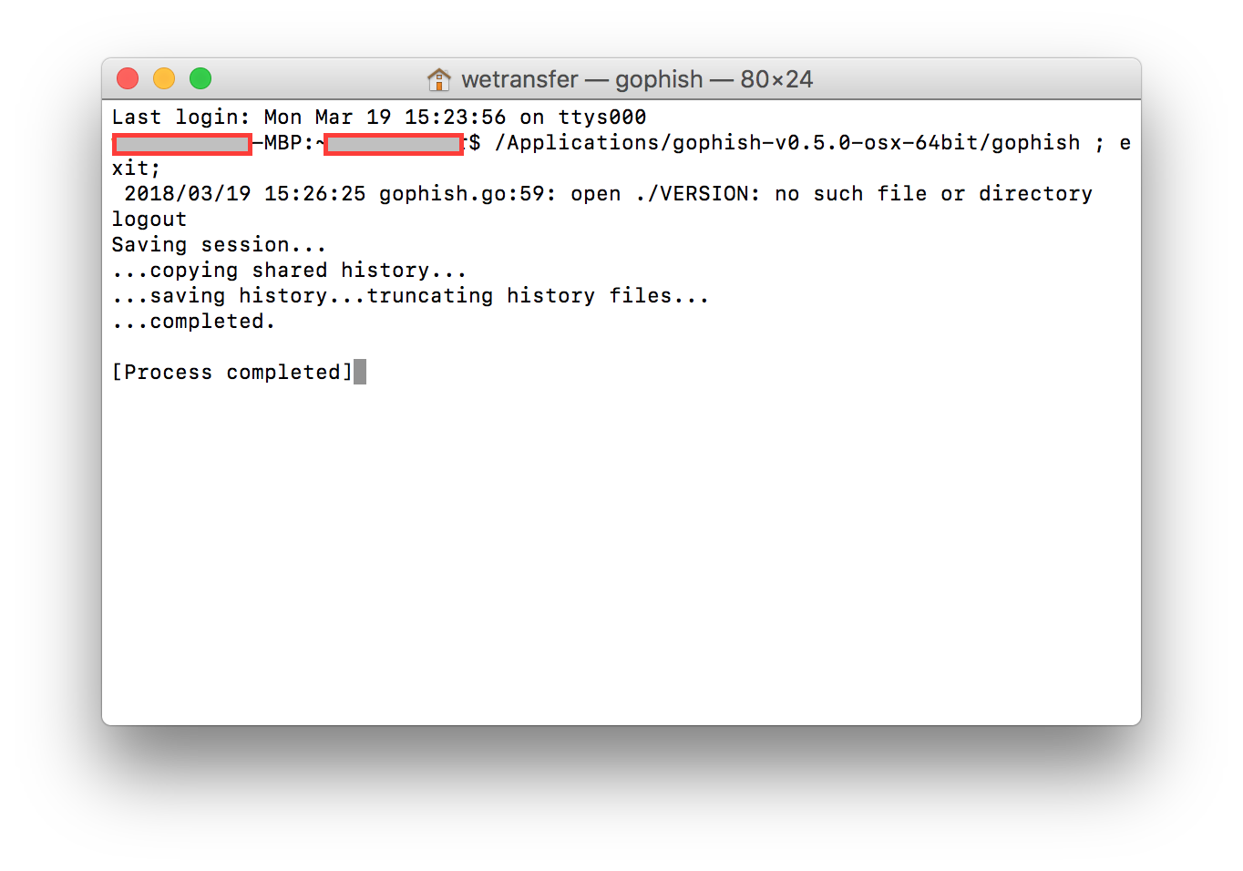 Can't start gophish · Issue #1016 · gophish/gophish