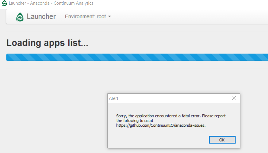 Launch Error · Issue #8944 · ContinuumIO/anaconda-issues · GitHub