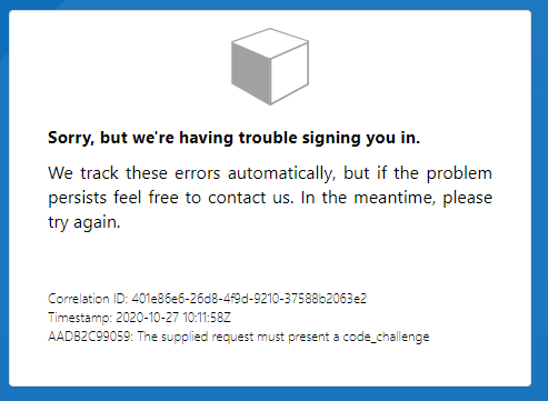 ClientAuthError: endpoints_resolution_error: Error: could not resolve ...
