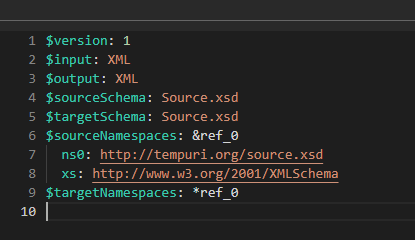 Same source and target schema gets yml anchors and breaks load · Issue ...