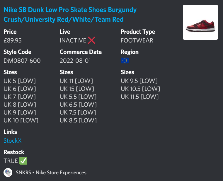 snkrs discord
