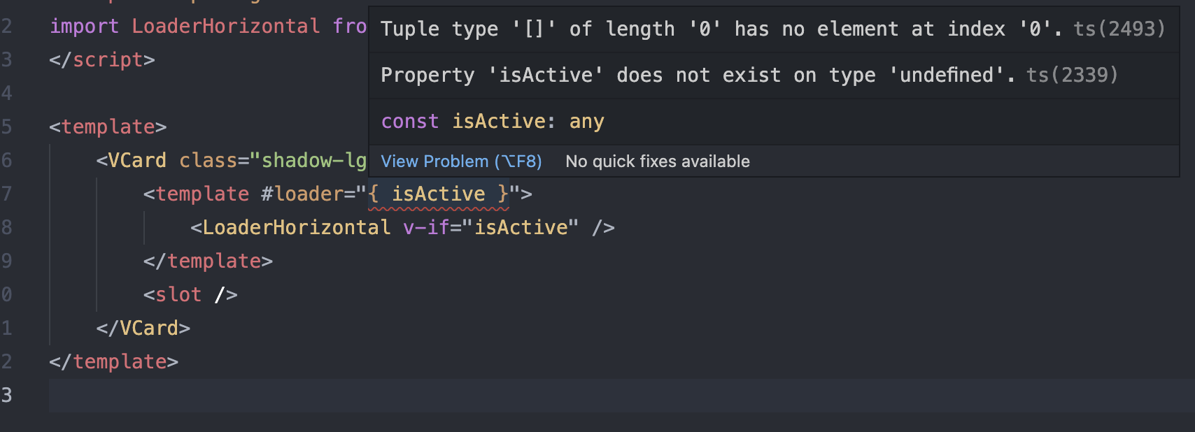 [Bug Report][3.1.7] Wrong slot types with Volar · Issue #17165 ...