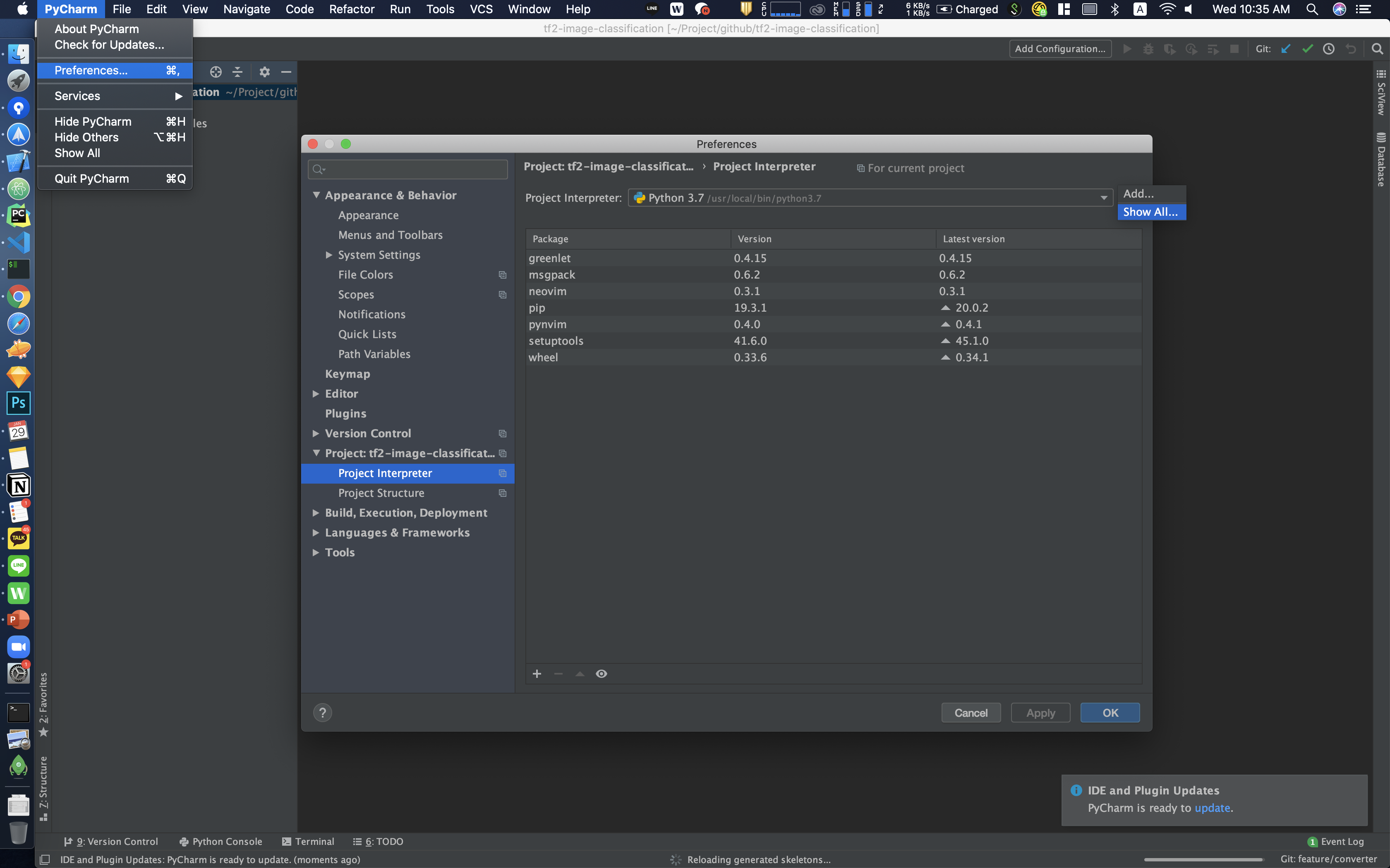 Anaconda + Pycharm env setup guide · Issue #3 · tucan9389/tf2-mobile ...