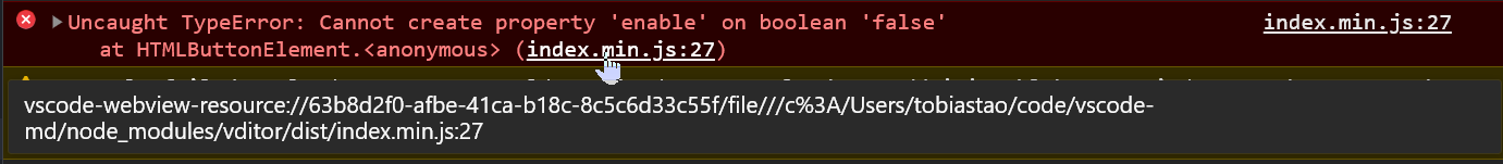 从v3.7.3升级v3.8.1后点击大纲，控制台报错 · Issue #931 · Vanessa219/vditor · GitHub