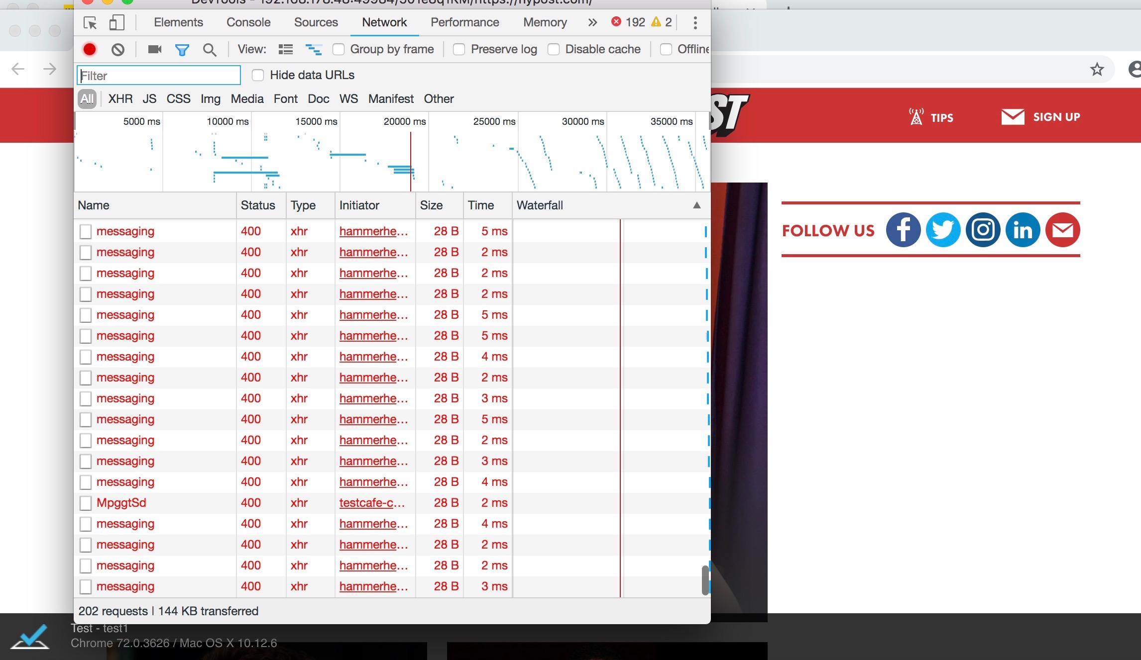 failing scripts