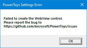 Failed to create WebView Control · Issue #4705 · microsoft/PowerToys ...