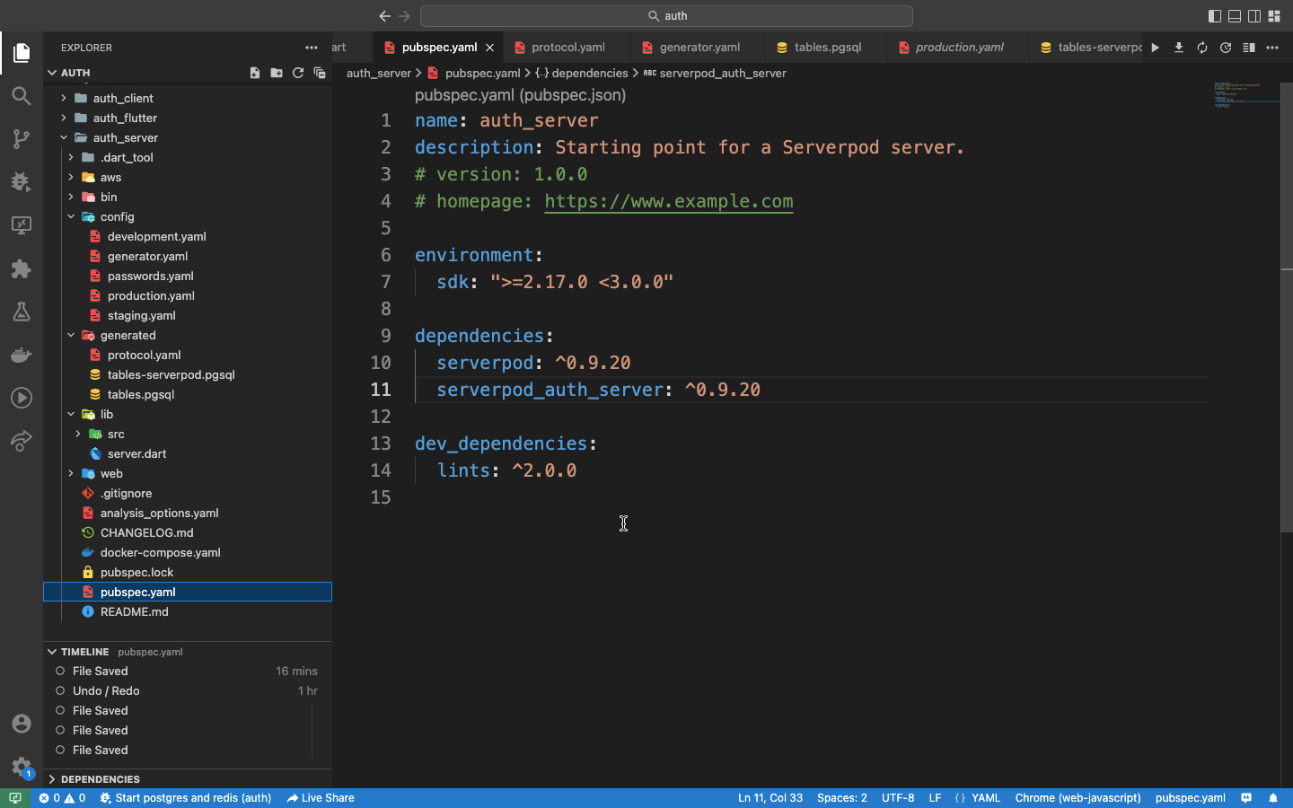 Serverpod generate is not adding the tables to postgres · serverpod ...