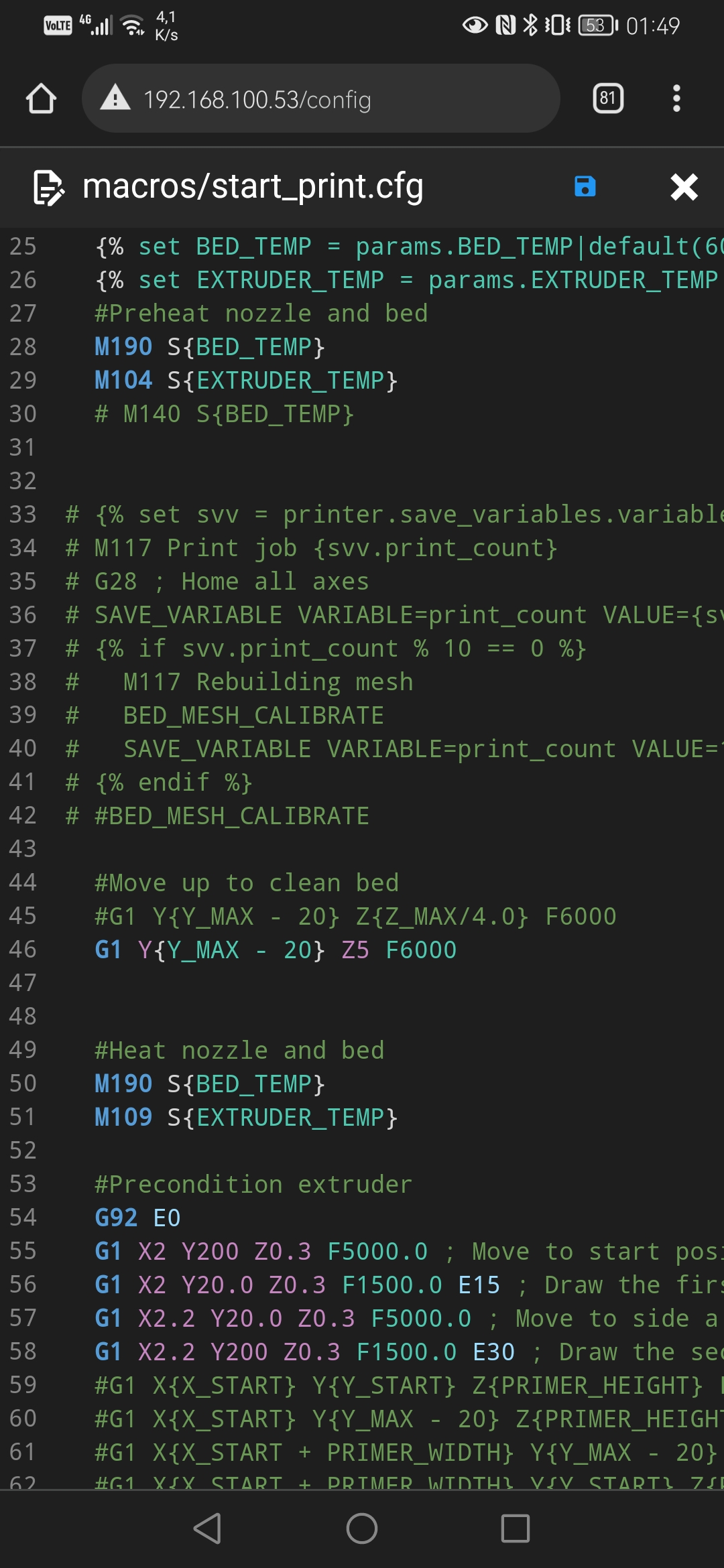 start_print.cfg not working with prusa slicer · Issue 2 · RobRobM/e3s1