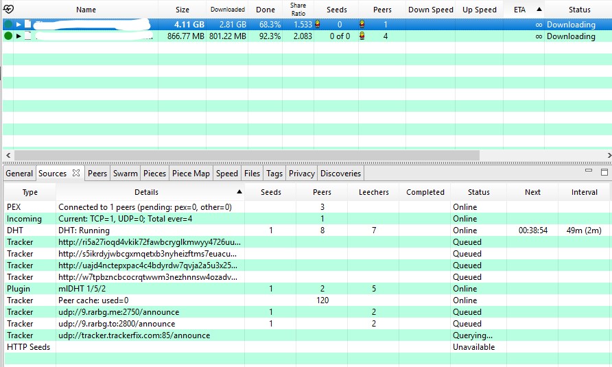 Display of Torrent Seeds/Peers does not agree with Sources Tab · Issue ...