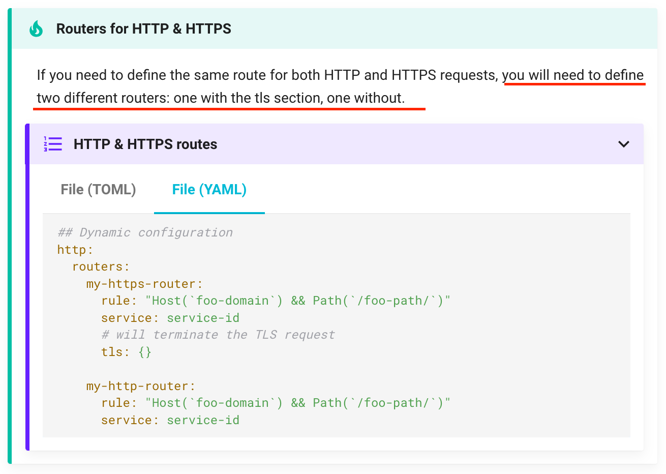 Verbosity in setting router for both HTTP and HTTPS · Issue #7807 ...