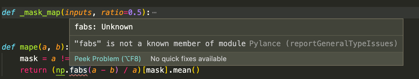 Unable to find member of the module for Numpy and Pytorch · Issue #690 ...