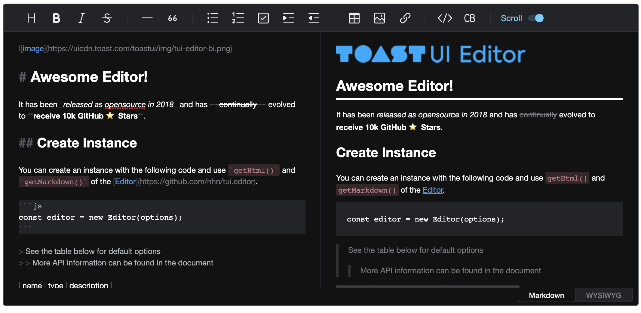 Editor  TOAST UI :: Make Your Web Delicious!