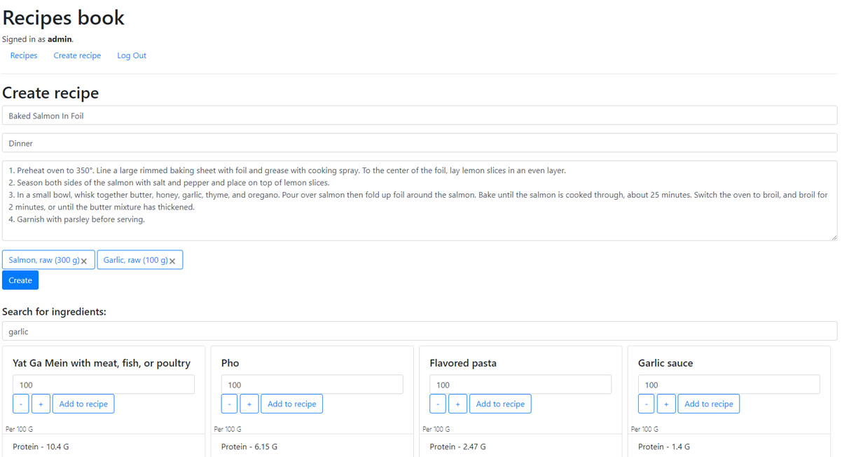 GitHub - martyanovandrey/Mealplan: Recipe maker - django webapp (python ...