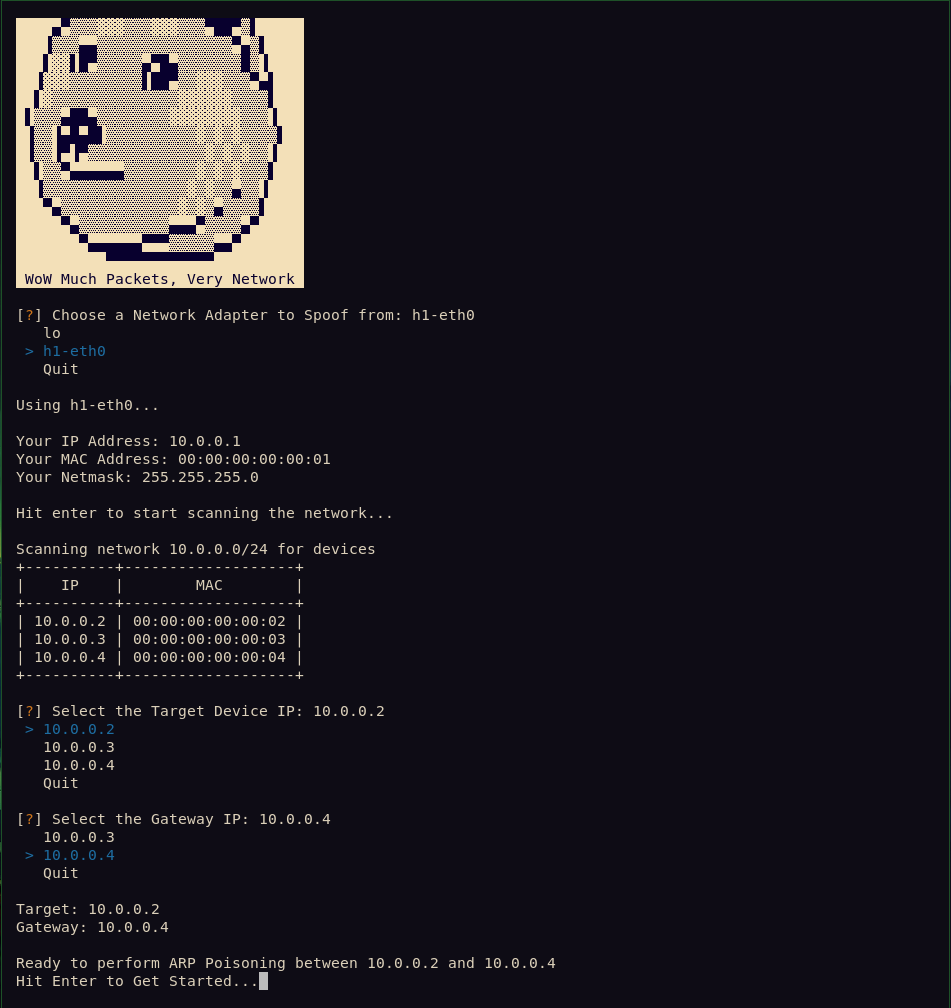 WireDoge ARP Spoofer