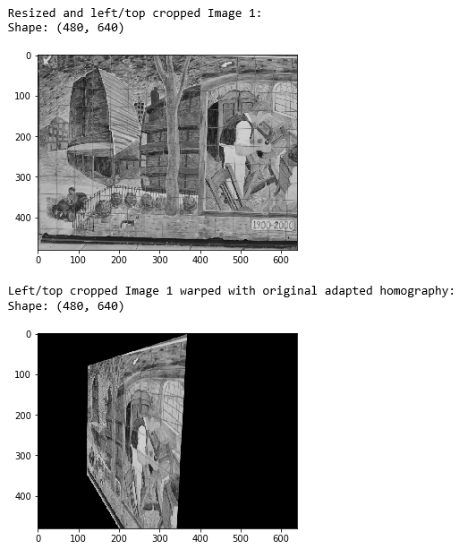 Original adapted homography 2