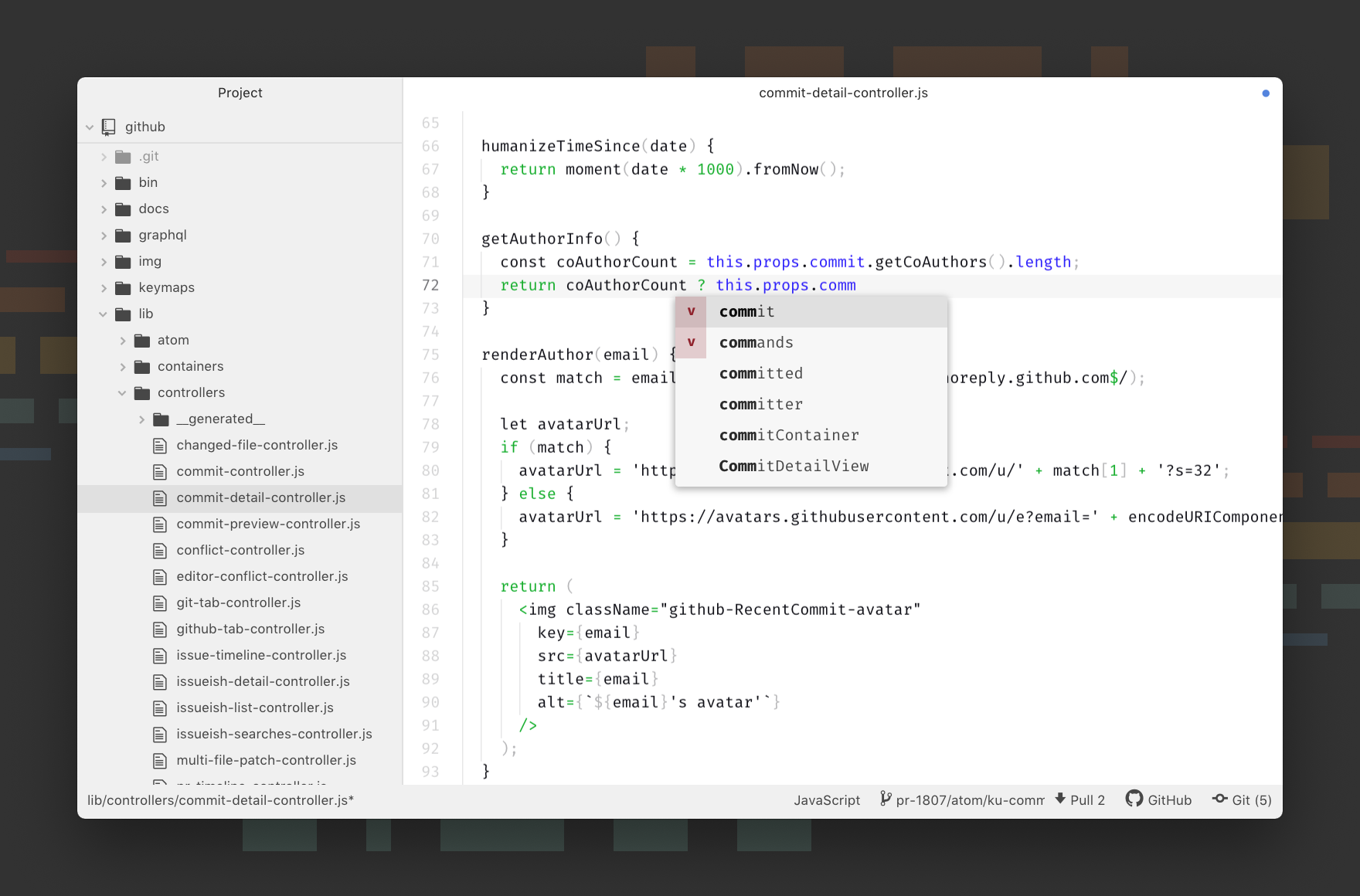 GitHub atom atom atom The hackable text editor