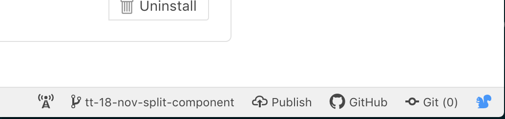 spacing issue with git and github status bar icon for some themes ...