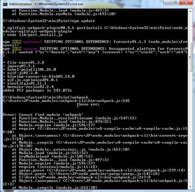 ReBuilding with latest webpack · Issue #93 · viliusle/miniPaint · GitHub