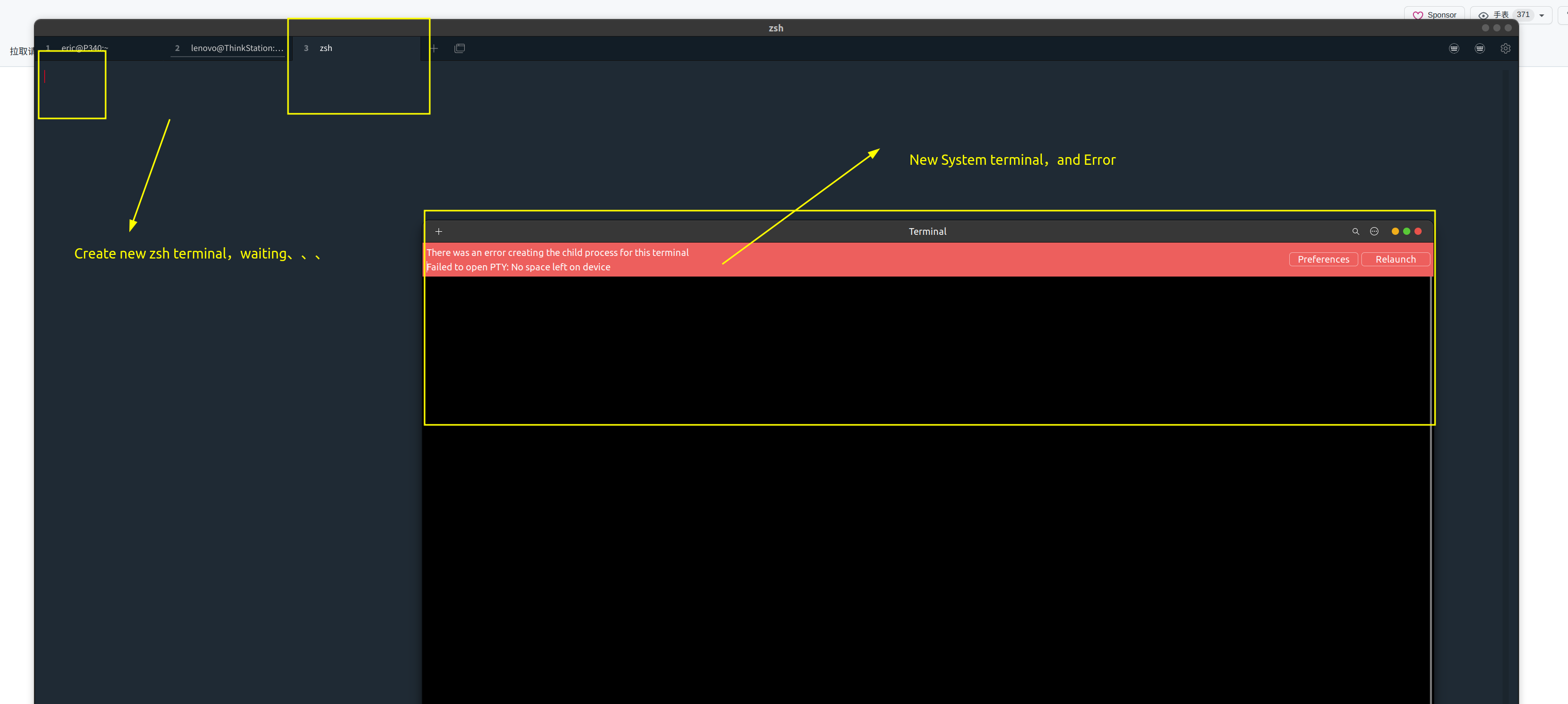 Create Terminal Error （Have Picture） · Issue #6708 · Eugeny/tabby · GitHub