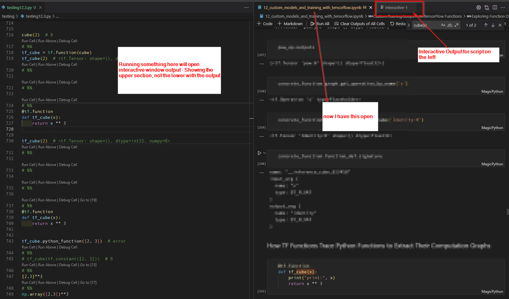 Running Code In Interactive Mode Displays Upper Part of the Window ...