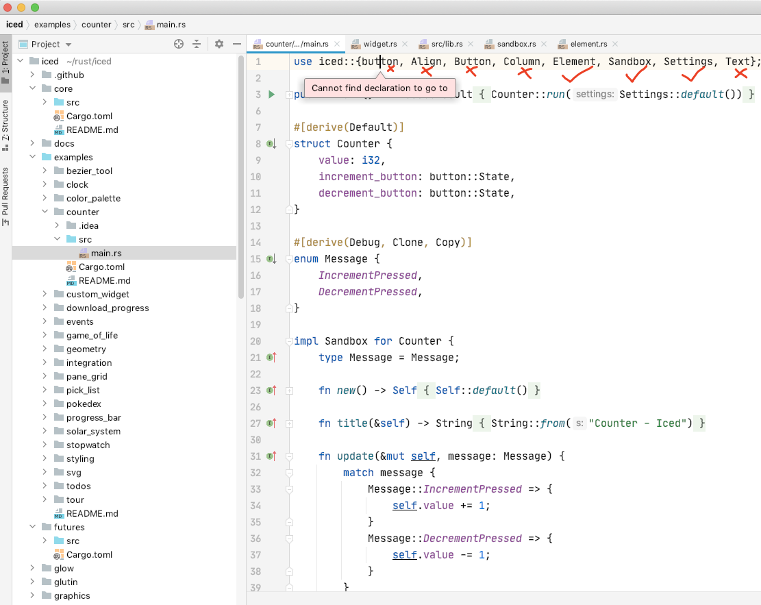 Go to declaration is not working in iced project · Issue #6247 ...
