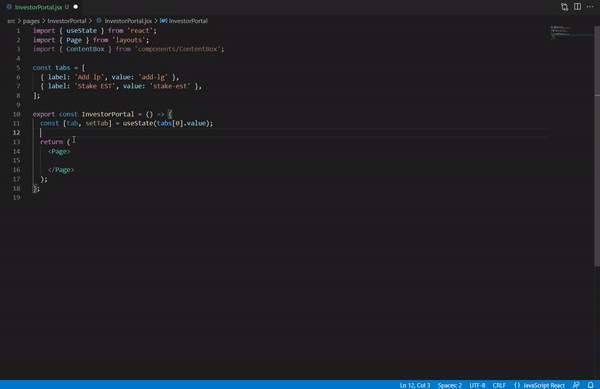 Intellisense suggestions/ auto imports do not work inside jsx tags ...
