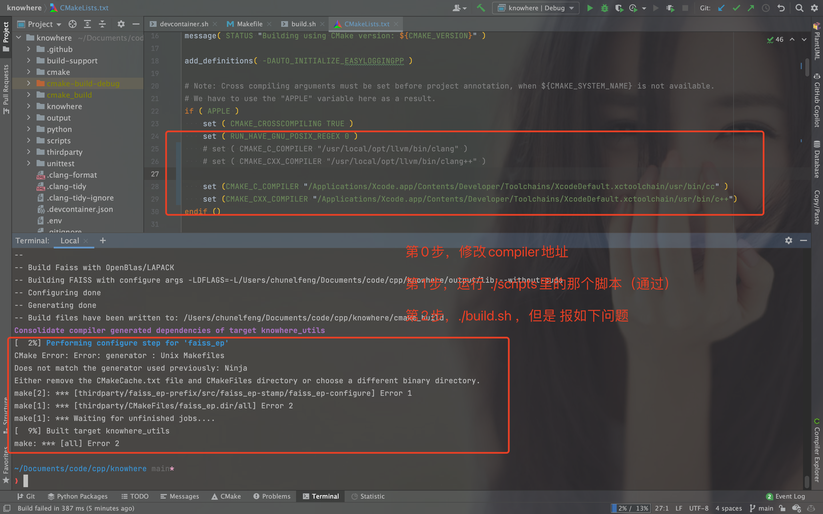 About compilation of current version on mac issue 171 milvus io