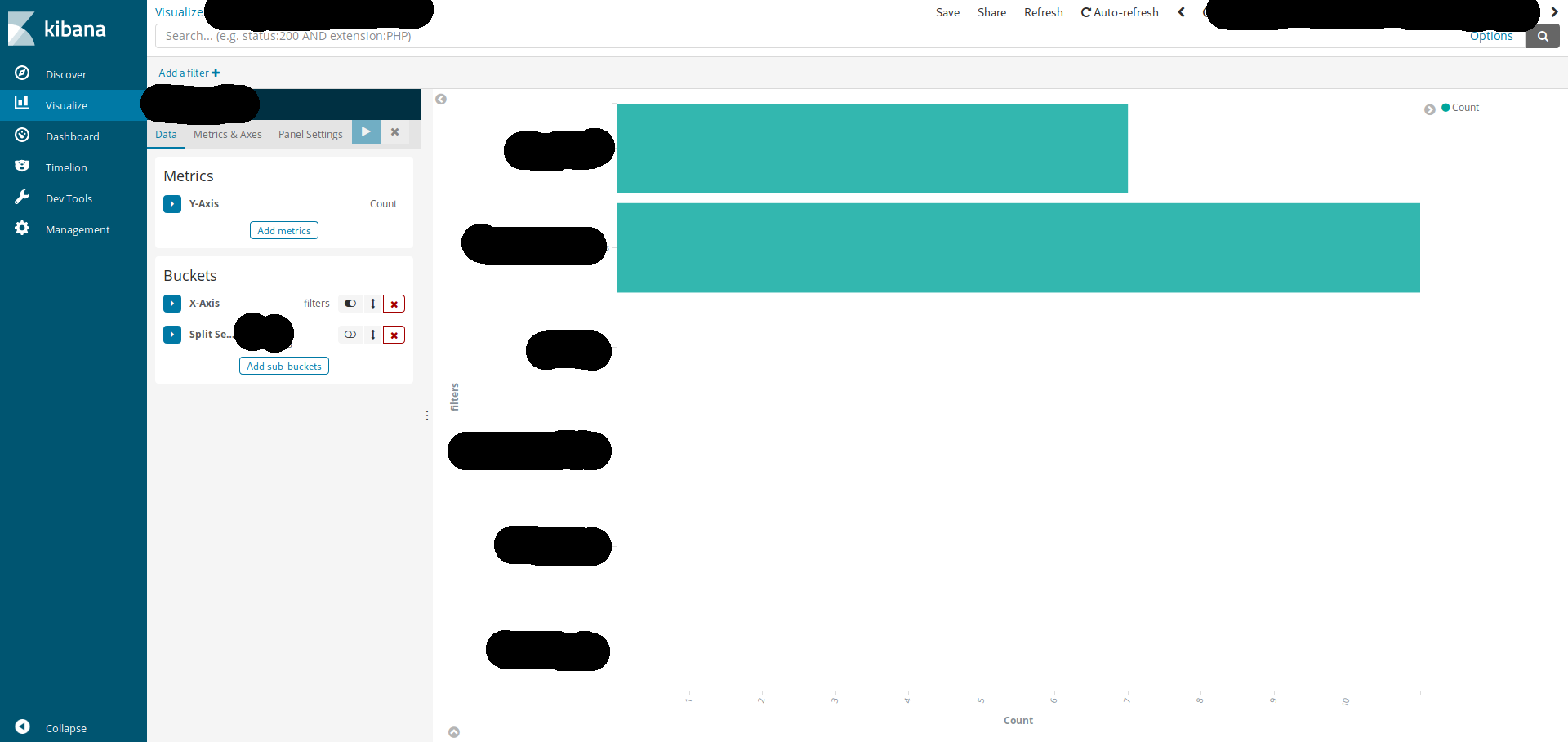 Empty XAxis buckets disappear when series is split in horizontal bar chart · Issue 27018