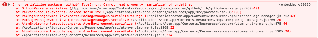 Github package not working on atom 1.19 on macOS Sierra 10.12.6 · Issue ...