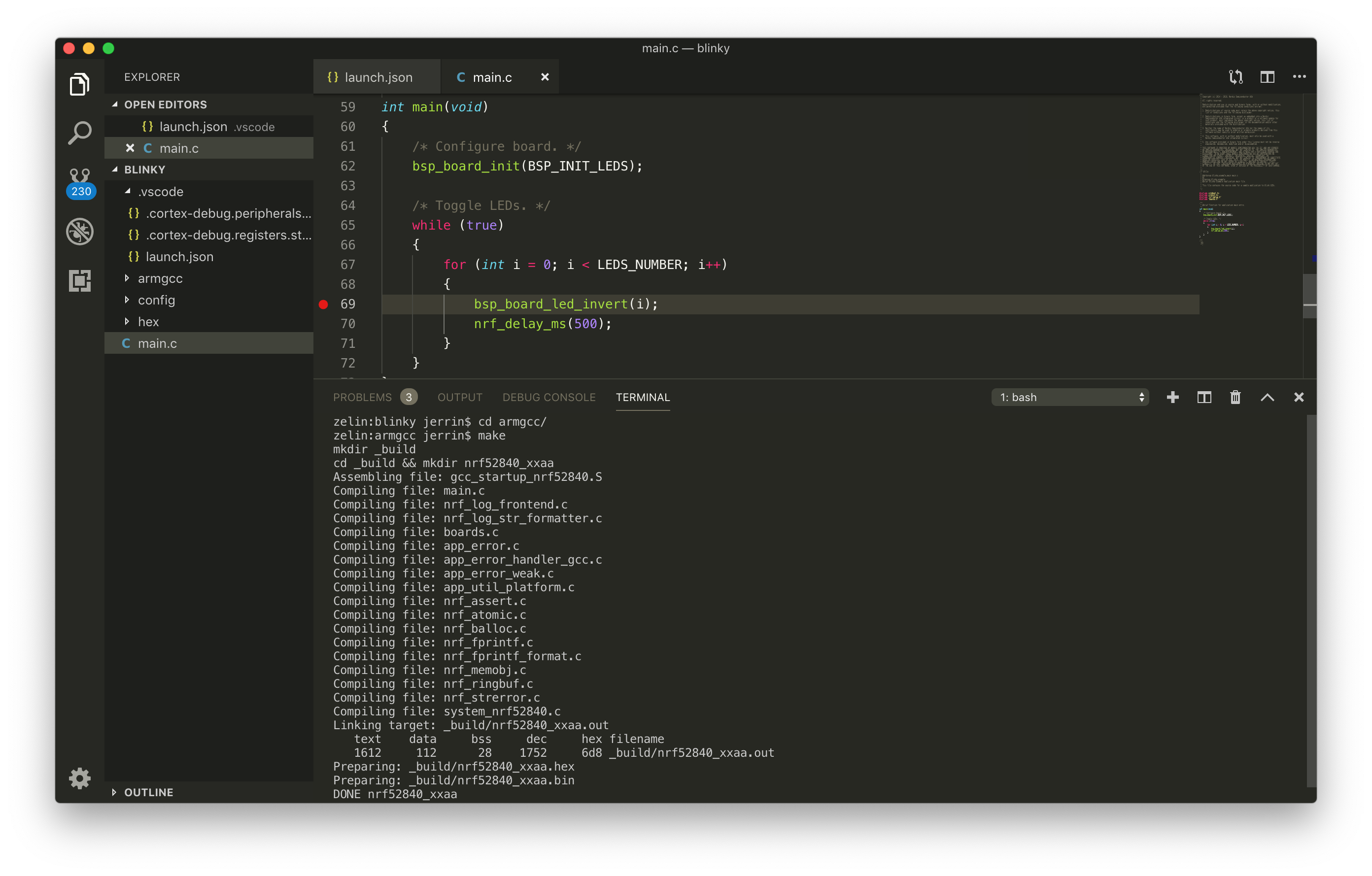 Make blinky example