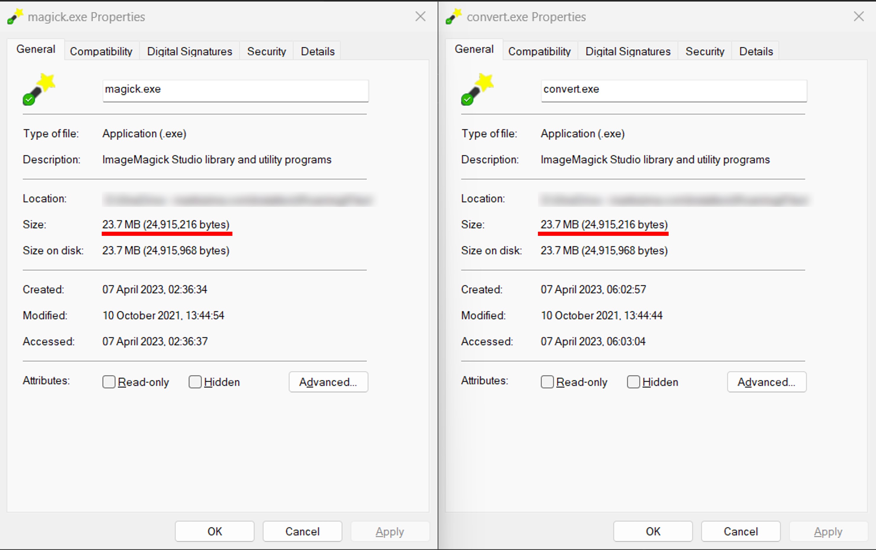 Duplicate .EXE files? · ImageMagick ImageMagick · Discussion #6247 · GitHub