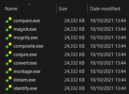 Duplicate .EXE files? · ImageMagick ImageMagick · Discussion #6247 · GitHub