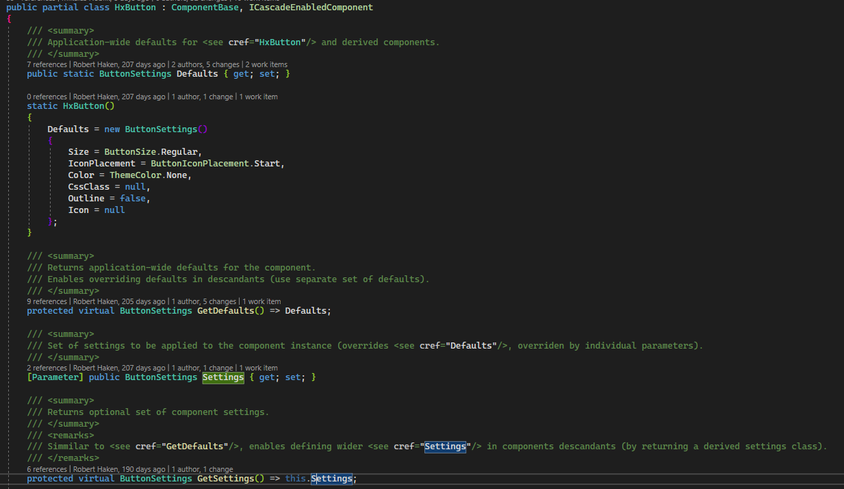 [HxSidebar] Enable defaults and settings for HeaderTemplate and ...