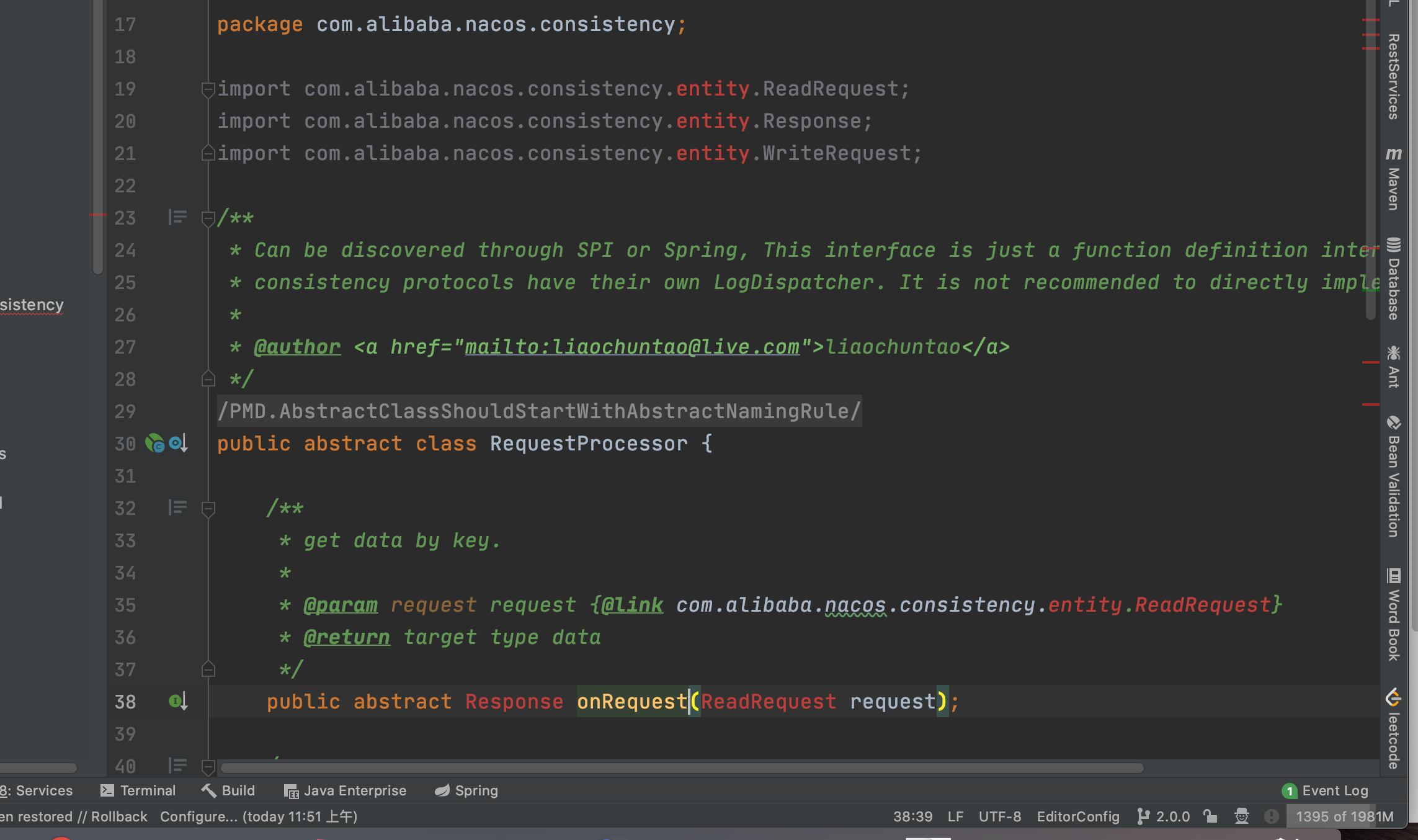 源码编译失败 · Issue #7124 · alibaba/nacos · GitHub