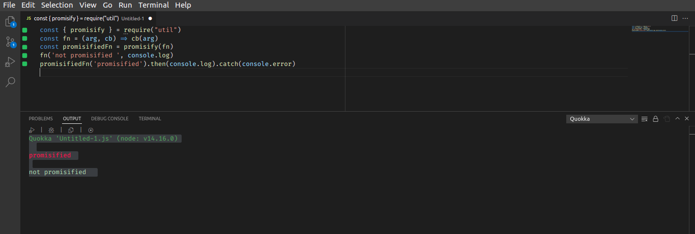 async code output before sync code · Issue #767 · wallabyjs/quokka · GitHub