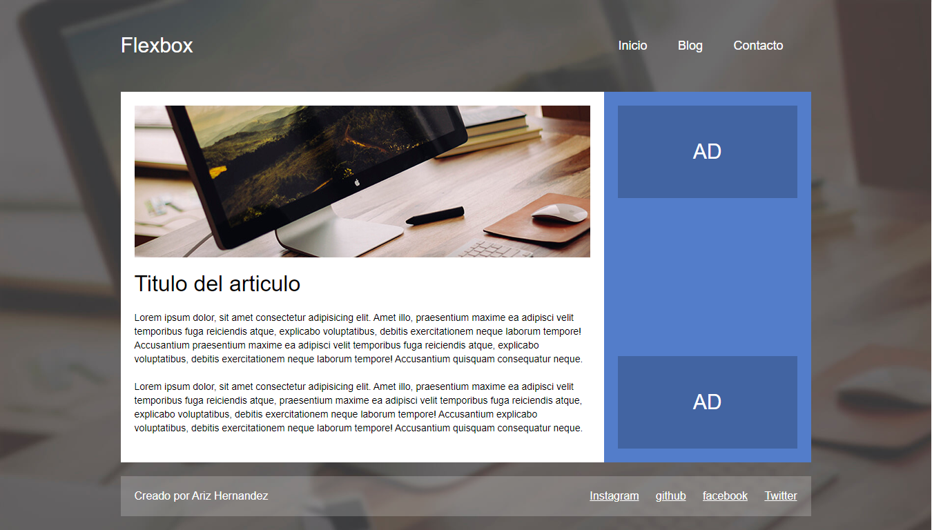 GitHub - ArizHernandez/Layout-Flexbox