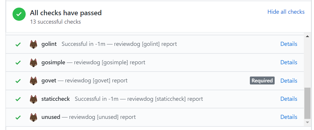 commit status