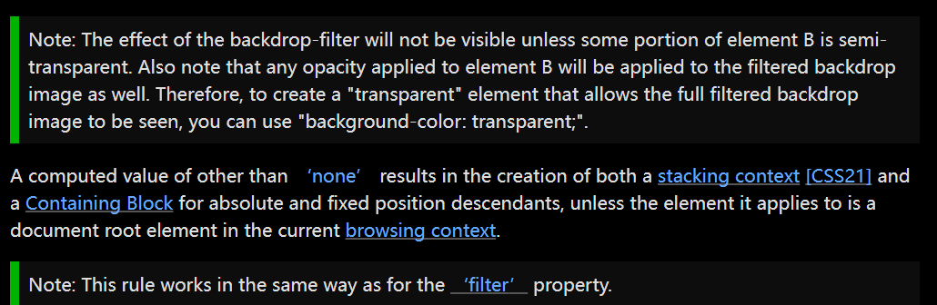 The stacking context is missing the backdrop-filter property · Issue ...