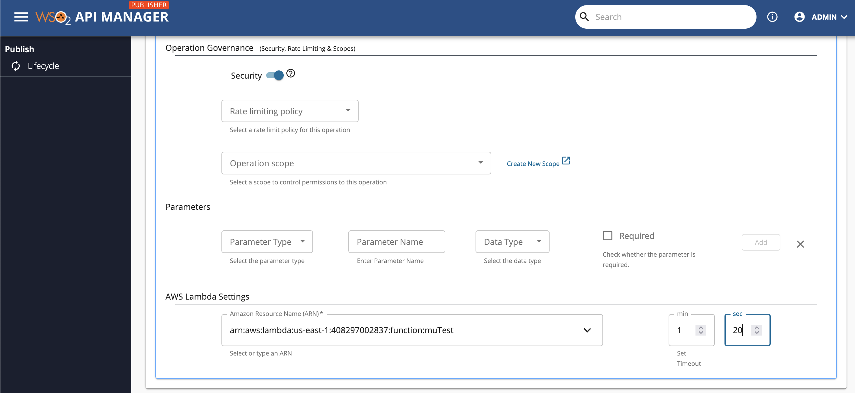 Wso2 apim 4.0.0 lambda implementation is not working when the ...