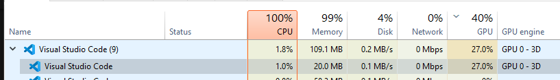 High GPU Usage if WSL is Disconnected · Issue #5293 · microsoft/vscode ...