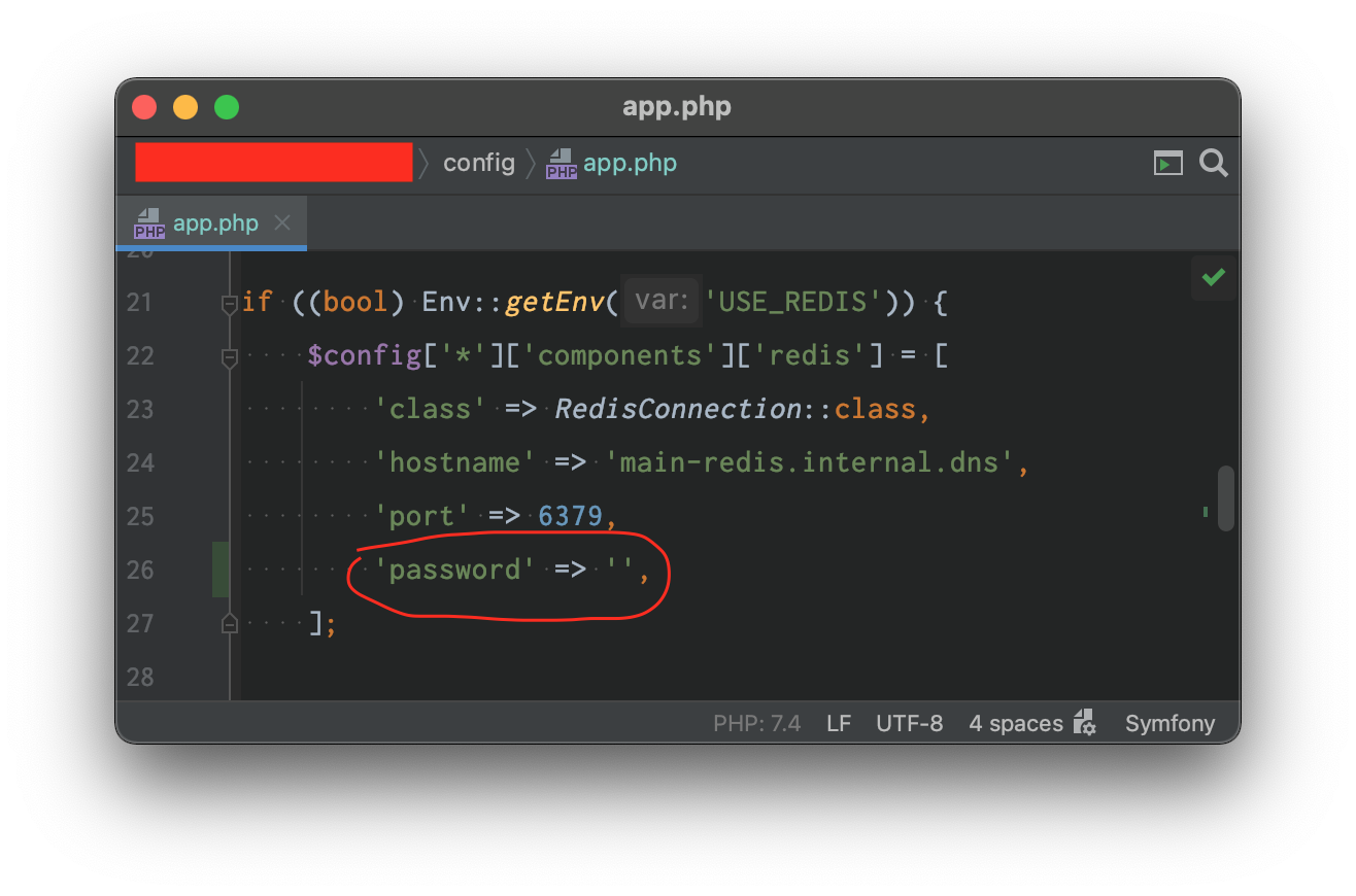 redis-with-empty-password-string